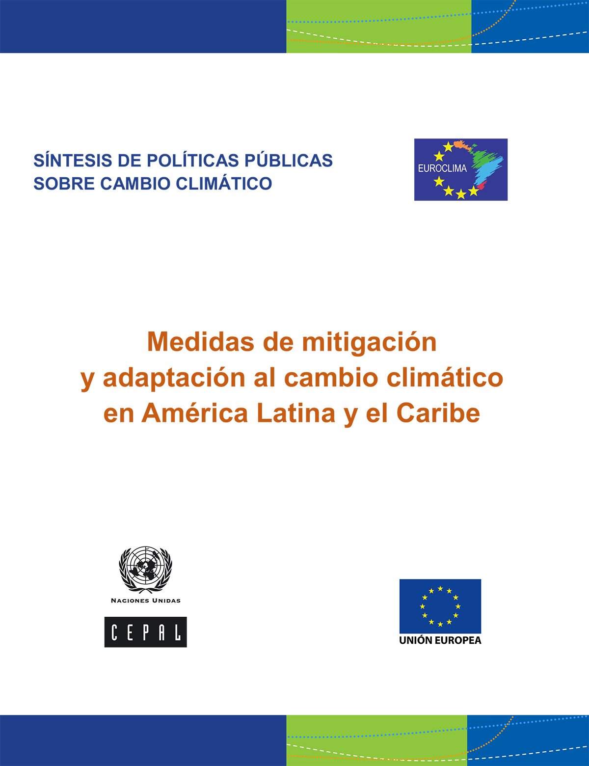 Medidas de mitigación y adaptación al cambio climático en América ...